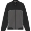 Jacke mit Kontrastpaspel aus einer Baumwollmischung