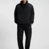 Jacke mit Kontrastpaspeln und wasserabweisender Beschichtung