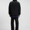 Jacke mit Kontrastpaspeln und wasserabweisender Beschichtung