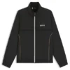 Jacke mit Kontrastpaspeln und wasserabweisender Beschichtung Jacke mit Kontrastpaspeln und wasserabweisender Beschichtung