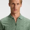 Jacquard-Muster-Hemd aus merzerisierter Baumwolle