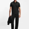 Jacquard-Muster-Hemd aus merzerisierter Baumwolle