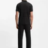 Jacquard-Muster-Hemd aus merzerisierter Baumwolle