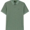 Jacquard-Muster-Hemd aus merzerisierter Baumwolle