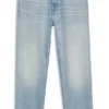 Jeans in lockerer, konisch zulaufender Passform aus hellblauem Denim Jeans in lockerer, konisch zulaufender Passform aus hellblauem Denim