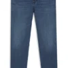 Jeans in Maine-Blau mit Regular-Fit aus Performance-Denim