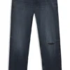 Jeans in Regular-Fit aus dunkelblauem Denim