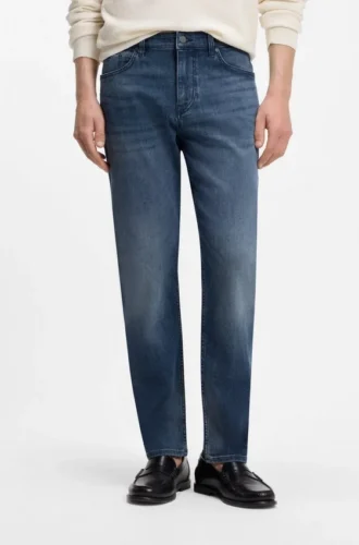 Jeans in Regular-Fit aus Stretch-Denim
