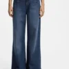 Jeans mit ausgestelltem Schnitt aus blauem Denim