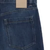 Jeans mit ausgestelltem Schnitt aus blauem Denim