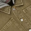 Jeans-Overshirt für Kinder mit abnehmbarer Fleece-Kapuze