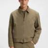 Jeansjacke aus melierter Baumwolle Jeansjacke aus melierter Baumwolle