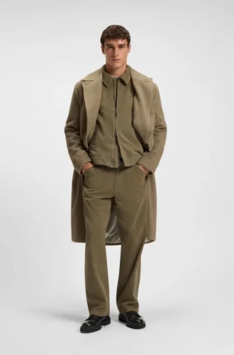 Jeansjacke aus melierter Baumwolle