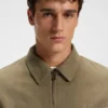 Jeansjacke aus melierter Baumwolle Jeansjacke aus melierter Baumwolle