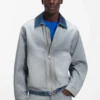 Jeansjacke im Inside-Out-Stil Jeansjacke im Inside-Out-Stil