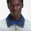 Jeansjacke im Inside-Out-Stil Jeansjacke im Inside-Out-Stil