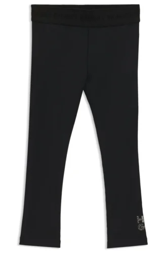 Jersey-Leggings für Kinder mit Nietenlogo