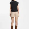 Jersey-T-Shirt mit gedrehtem Detail an der Seite