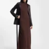 Jerseykleid in schmaler Passform mit gerafften Details