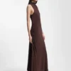 Jerseykleid in schmaler Passform mit gerafften Details