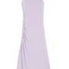 Jerseykleid in schmaler Passform mit gerafften Details