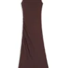 Jerseykleid in schmaler Passform mit gerafften Details