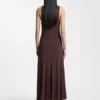 Jerseykleid in schmaler Passform mit gerafften Details