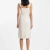 Jerseykleid in schmaler Passform mit Lagen-Detail