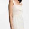 Jerseykleid in schmaler Passform mit Lagen-Detail