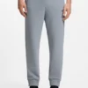 Jogginghose aus Baumwollmischung mit gesticktem Logo