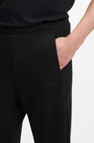Jogginghose aus Baumwollmischung mit gesticktem Logo