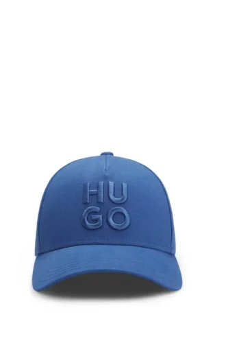 Kappe aus Baumwolltwill mit gesticktem, übereinanderliegendem Logo