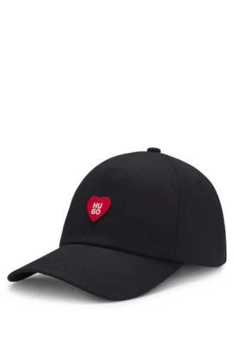Kappe aus Baumwolltwill mit Herz-Logo