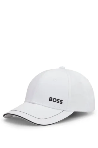 Kappe aus Baumwolltwill mit Kontrastbesatz und gesticktem Logo