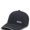 Kappe aus Baumwolltwill mit Kontrastbesatz und gesticktem Logo Kappe aus Baumwolltwill mit Kontrastbesatz und gesticktem Logo