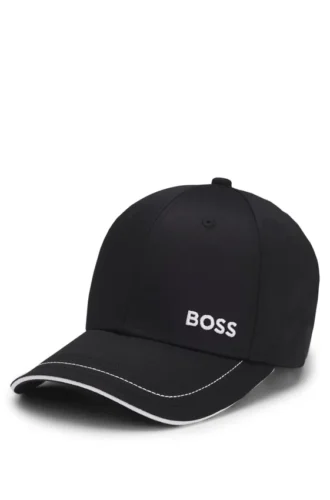 Kappe aus Baumwolltwill mit Kontrastbesatz und gesticktem Logo