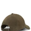 Kappe aus Wildleder mit Metall-Logo-Niete