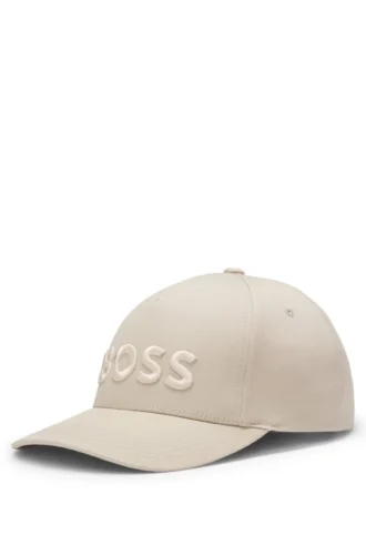 Kappe mit gesticktem Logo aus Baumwolltwill