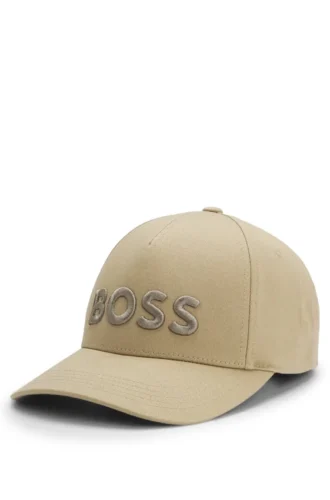 Kappe mit gesticktem Logo aus Baumwolltwill