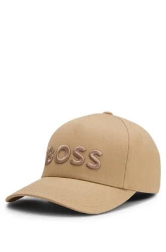 Kappe mit gesticktem Logo aus Baumwolltwill