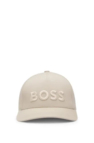 Kappe mit gesticktem Logo aus Baumwolltwill