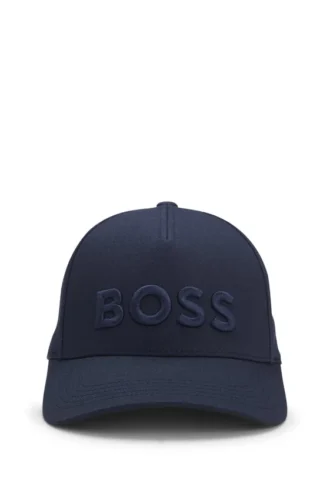 Kappe mit gesticktem Logo aus Baumwolltwill