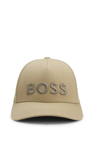 Kappe mit gesticktem Logo aus Baumwolltwill