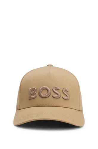 Kappe mit gesticktem Logo aus Baumwolltwill