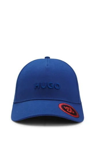 Kappe mit gesticktem Logo aus Baumwolltwill