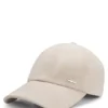 Kappe mit Logo-Niete aus Wildleder