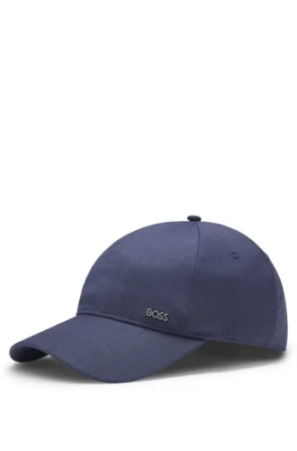 Kappe mit Logo-Schriftzug aus Schurwolle