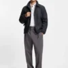 Karierte Hose in Modern-Fit aus Stretchstoff