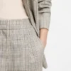 Karierte Hose in Oversize-Passform aus Stretchwolle
