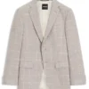 Karierte Slim-Fit-Jacke aus Baumwollmischung